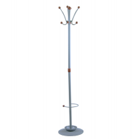 Appendiabiti Dallas con portaombrelli - 8 posti - 180 x 40 cm - grigio - Unisit - APUBR4-GR - 8050043744043 - DMwebShop