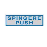 Targhetta adesiva - SPINGERE PUSH - 16,5 x 5 cm - conf. 10 pezzi - Cartelli Segnalatori - 96781 - 9678100010 - DMwebShop
