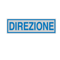 Targhetta adesiva - DIREZIONE - 16,5 x 5 cm - conf. 10 pezzi - Cartelli Segnalatori - 96675 - 8771789667518 - DMwebShop