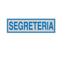 Targhetta adesiva - SEGRETERIA - 165 x 50 mm - Cartelli Segnalatori - 96690 - 8771819669062 - DMwebShop