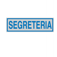 Targhetta adesiva - SEGRETERIA - 16,5 x 5 cm - conf. 10 pezzi - Cartelli Segnalatori - 96690 - 8771819669062 - DMwebShop
