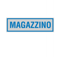 Targhetta adesiva - MAGAZZINO - 16,5 x 5 cm - conf. 10 pezzi - Cartelli Segnalatori - 96696 - 8771829669632 - DMwebShop