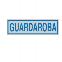 Targhetta adesiva - GUARDAROBA - 16,5 x 5 cm - conf. 10 pezzi - Cartelli Segnalatori - 96667 - 8771839666744 - DMwebShop