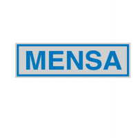 Targhetta adesiva - MENSA - 16,5 x 5 cm - conf. 10 pezzi - Cartelli Segnalatori - 96685 - 8771849668509 - DMwebShop