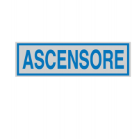 Targhetta adesiva - ASCENSORE - 16,5 x 5 cm - conf. 10 pezzi - Cartelli Segnalatori - 96688 - 8771919668835 - DMwebShop