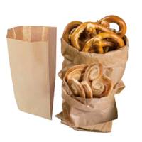 Sacchetti carta kraft - 8 x 16 cm - soffietti laterali 2,5 cm - 45 gr - avana - conf. 100 pezzi - Rex Sadoch - MLN02 - 8006715099775 - DMwebShop