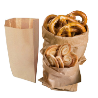 Sacchetti carta kraft - 8 x 16 cm - soffietti laterali 2,5 cm - 45 gr - avana - conf. 100 pezzi - Rex Sadoch - MLN02 - 8006715099775 - DMwebShop