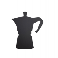 Lavagna da parete Silhouette - 30 x 50 cm - forma moka - nero - Securit - FB-MOKA - 8719075283707 - DMwebShop
