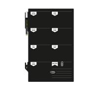 Lavagna da parete Weekplanner - 30 x 45 cm - nero - Securit - FB-PLAN - 8719075283738 - DMwebShop