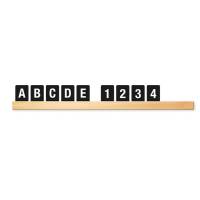 Kit Letter Shelf - mensola porta messaggi Teak + 169 tessere (lettere e numeri) - Securit - LES-TE-100 - 8719075283110 - DMwebShop