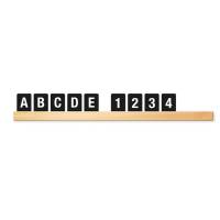Kit Letter Shelf - mensola porta messaggi nera + 169 tessere (lettere e numeri) - Securit - LES-BL-100 - 8719075283127 - DMwebShop