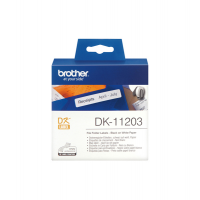 Rotolo 300 Etichette adesive 17 x 87mm - nero-bianco - Brother - DK-11203 - 4977766628150 - DMwebShop