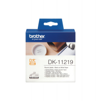 Rotolo 1200 Etichette circolari adesive - Ø 12mm - Brother - DK-11219 - 4977766634564 - DMwebShop