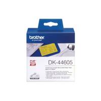Nastro adesivo - rimovibile - nero-giallo - 62 mm x 30,48 mt - Brother - DK44605 - 4977766635158 - DMwebShop