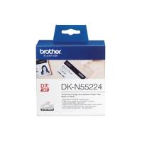 Nastro non adesivo - nero-bianco - 54 mm x 30,48 mt - Brother - DKN55224 - 4977766665759 - DMwebShop