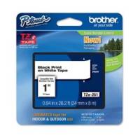 Nastro - nero-bianco - TZE251 - 24 mm x 8 mt - Brother - TZ-e251 - 4977766685412 - DMwebShop