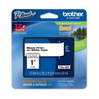 Nastro - nero-bianco - TZE251 - 24 mm x 8 mt - Brother - TZ-e251 - 4977766685412 - DMwebShop