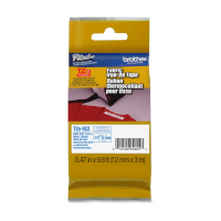 Nastro in tessuto stirabile - blu-bianco - TZEFA3 - 12 mm x 3 mt - Brother - TZE-FA3 - 4977766691710 - DMwebShop