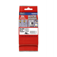 Nastro con adesivo resistente - nero-bianco - 36 mm x 8 mt - Brother - TZeS261 - 4977766687317 - DMwebShop