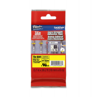 Nastro con adesivo resistente - nero-giallo - 18 mm x 8 mt - Brother - TZES641 - 4977766692205 - DMwebShop