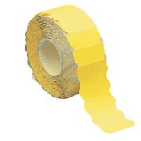 Etichetta a onda permanente 26 x 12 mm giallo fluo rotolo da 1500 etichette - 9071
