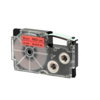 Nastro 9 mm x 8 mt nero rosso - 10941