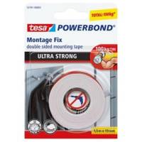 Nastro biadesivo Powerbond Ultra Strong 19 mm x 1,5 mt acrilico bianco - 10028