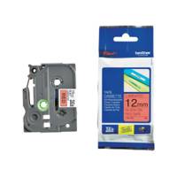 Nastro nero rosso TZE431,12 mm x 8mt - 10805