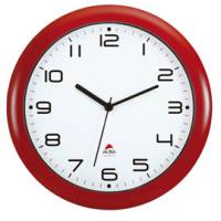 Orologio da parete Hornew diametro 30 cm rosso Alba - 11378