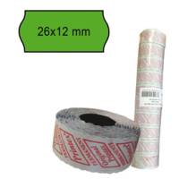 Rotolo da 1000 etichette a onda per Smart 8,2612,26 x 12 mm verde pack 10 rotoli - 9084