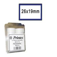 Rotolo da 600 etichette per Z 17,26 x 19 mm adesivo removibile bianco cornice blu pack 10 rotoli - 9087