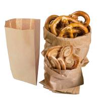 Sacchetti carta kraft 8x16 cm soffietti laterali 2,5 cm 45 gr avana - 11103