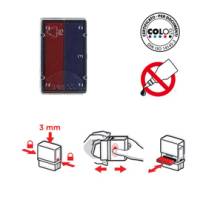 Tampone di ricambio E 10,2 rosso blu - 9509