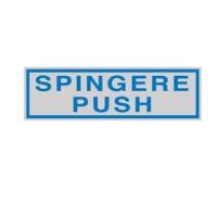 Targhetta adesiva SPINGERE PUSH 16,5 x 5 cm - 10745