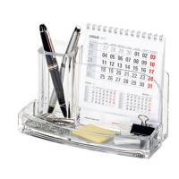 Portatutto da scrivania - acrilico - 20 x 12 x 10 cm - trasparente - Lebez - 1685 - 8007509016855 - DMwebShop