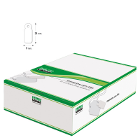 Etichette con filo - 9 x 24 mm - bianco - conf. 1000 pezzi - Lebez - A384 - 8007509003848 - DMwebShop