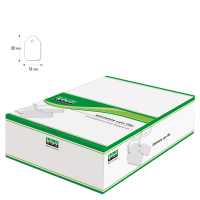 Etichette con filo - 13 x 20 mm - bianco - conf. 1000 pezzi - Lebez - A387 - 8007509003879 - DMwebShop