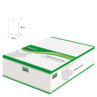 Etichette con filo - 18 x 29 mm - bianco - conf. 1000 pezzi - Lebez - A389 - 8007509003893 - DMwebShop