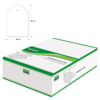 Etichette con filo - 36 x 53 mm - bianco - conf. 500 pezzi - Lebez - A392 - 8007509003923 - DMwebShop