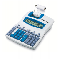 Calcolatrice da tavolo scrivente - 1221X - 12 cifre - bianco - Ibico IB410055