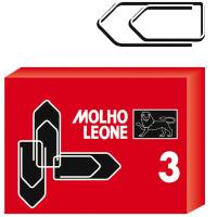 Fermagli zincati - lunghezza 2,9 cm - n. 3 - scatola 100 pezzi - conf. 10 pezzi - Molho Leone - 21113 - 47861A - DMwebShop