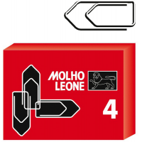Fermagli zincati - lunghezza 32 mm - n. 4 - conf. 100 pezzi - Molho Leone 21114