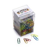 Fermagli metallizzati - n. 2 - lunghezza 2,6 cm - colori assortiti - conf. 500 pezzi - Leone dell'era - FX50 - 8007979003119 - DMwebShop