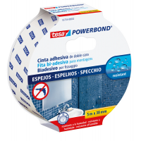Nastro biadesivo per specchi Powerbond - 38 mm x 5 mt - bianco - Tesa - 55734-00002-05 - 4042448843579 - DMwebShop