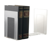 Coppia reggilibri Mr Acrylic - 14 x 9 x 13,5 cm - trasparente - Tecnostyl ACR003