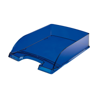 Vaschetta portacorrispondenza Plus Standard - 25,5 x 36 x 7 cm - blu trasparente - conf. 5 pezzi - Leitz - 52260039 - 4002432370832 - DMwebShop