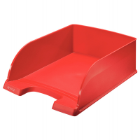 Vaschetta portacorrispondenza Plus Jumbo - 25,5 x 10,3 x 36 cm - rosso - conf. 4 pezzi - Leitz - 52330025 - 4002432370887 - DMwebShop