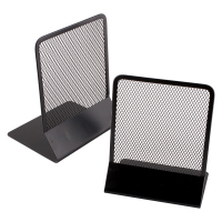 Coppia reggilibri - rete metallica - 13,5 x 17,5 cm - nero - Lebez - 089-N - 8007509036914 - DMwebShop