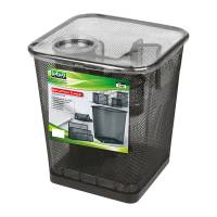 Set scrivania da 6 accessori - rete metallica - nero - Lebez - 1426-N - 8007509026373 - DMwebShop