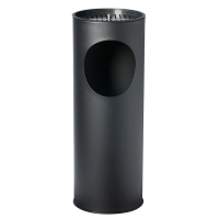 Gettacarte-posacenere - 17 lt - Ø 24,3 cm - altezza 66,5 cm - nero - Stilcasa - 584-N - 8033630015917 - DMwebShop